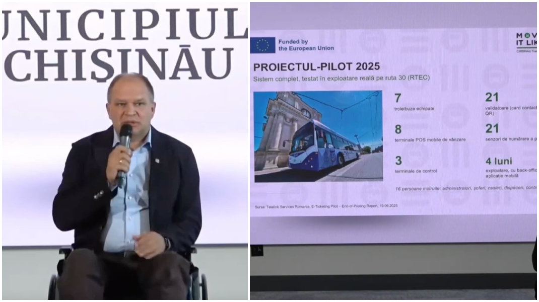 VIDEO Primăria Chișinău a prezentat conceptul de tichetare electronică pentru transportul public