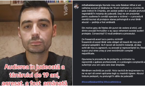 VIDEO Cazul studentului agresat și umilit la Chișinău: Avocatul acuză tergiversarea audierii victimei