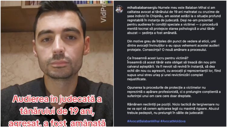 VIDEO Cazul studentului agresat și umilit la Chișinău: Avocatul acuză tergiversarea audierii victimei