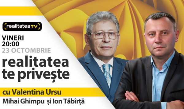 Mihai Ghimpu și Ion Tăbîrță, invitați la emisiunea „Realitatea te pivește”