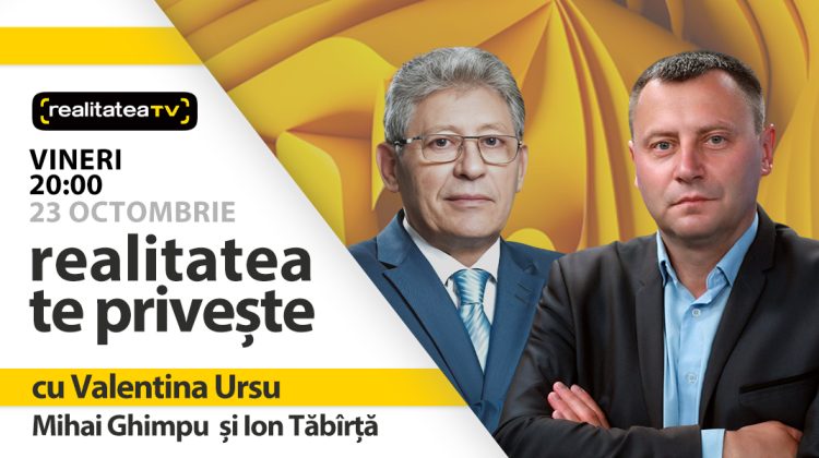 Mihai Ghimpu și Ion Tăbîrță, invitați la emisiunea „Realitatea te pivește”