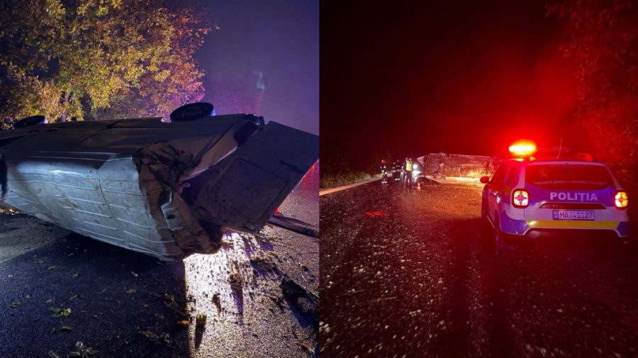 Un mort și doi răniți într-un accident lângă Mereșeni! Șoferul era fără permis și băut
