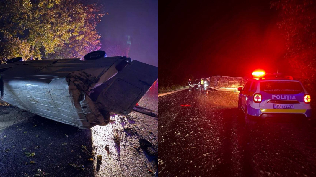 Un mort și doi răniți într-un accident lângă Mereșeni! Șoferul era fără permis și băut