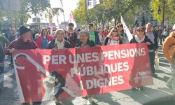 Protest în centrul Madridului, înaintea alegerilor anticipate. Oamenii cer apărarea pensiilor