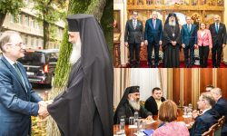 Luca Niculescu a vizitat Mitropolia Basarabiei. Despre ce a discutat cu ÎPS Antonie și ce cadou a primit