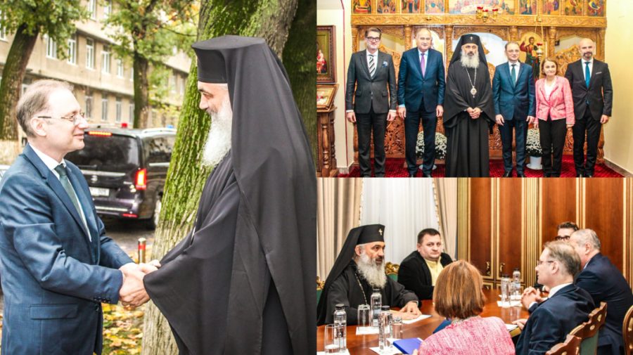 Luca Niculescu a vizitat Mitropolia Basarabiei. Despre ce a discutat cu ÎPS Antonie și ce cadou a primit
