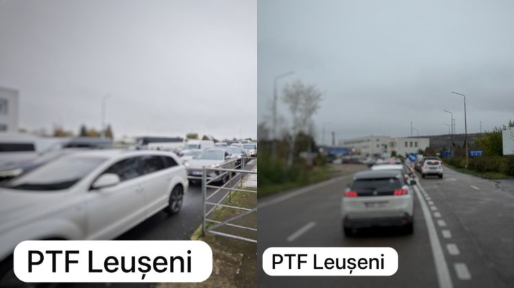 Trafic aglomerat la Leușeni. Călătorii, îndemnați să aleagă alte puncte de trecere ale frontierei