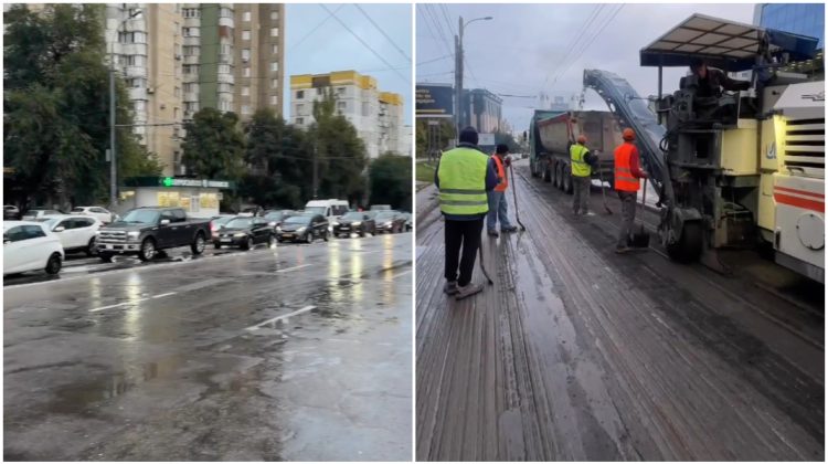 VIDEO Bulevardul Dimitrie Cantemir din Chișinău a intrat în reparație: Ce lucrări sunt planificate