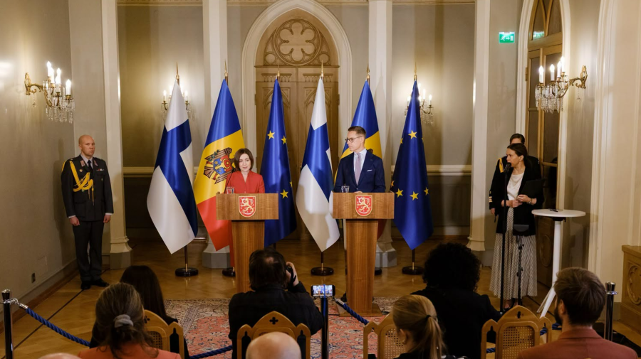 Maia Sandu propune un dialog cu Finlanda privind reziliența și pregătirea populației pentru situații de criză