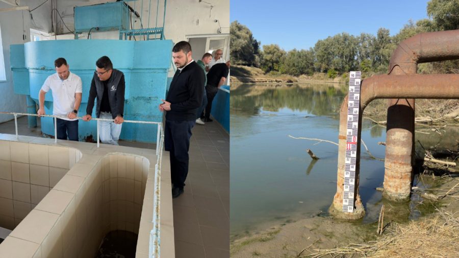 Scăderea nivelului râului Prut pune în pericol stația de captare de la Leova. Ministrul Mediului, la fața locului