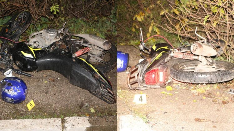Două accidente grave, în aceeași seară, în satul Sofia. Un motociclist a lovit doi pietoni