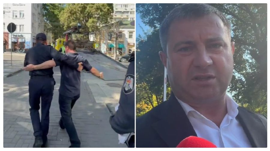 VIDEO Cum a fost reținut vicepretorul de Buiucani. Microbuz plin de mascați și explicațiile poliției