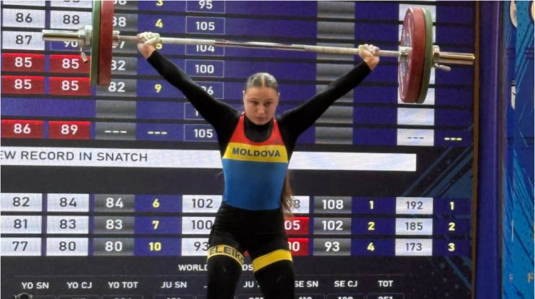 Performanță pentru Moldova: Nicoleta Cojocaru a stabilit trei recorduri europene la haltere