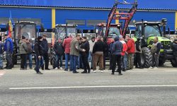 FOTO/ VIDEO Fermierii din Fălești au ieșit la protest. Cer prelungirea licențierii importului de cereale