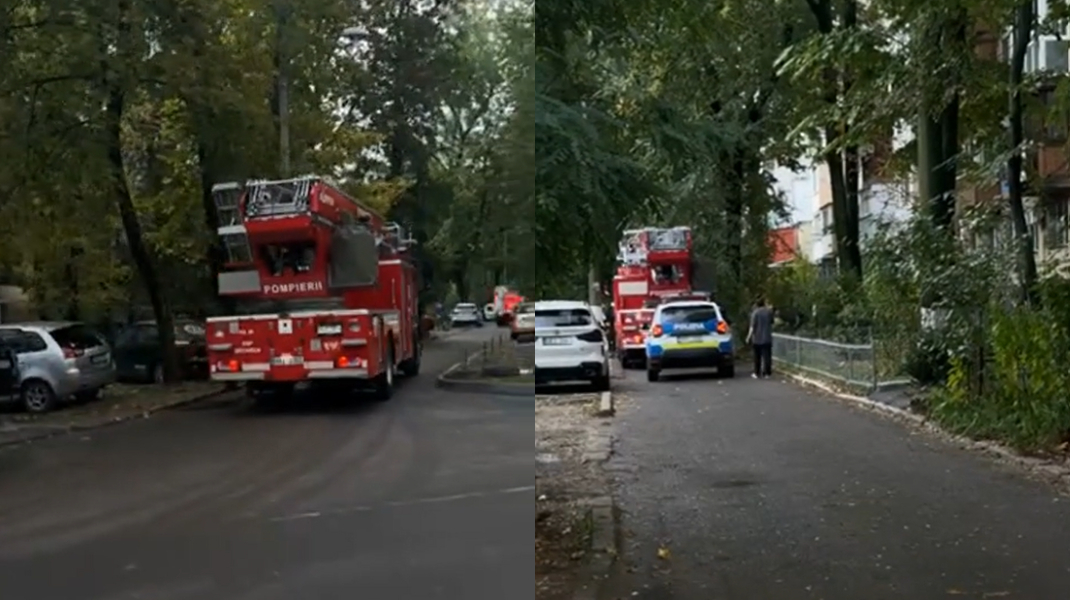 VIDEO Intervenție pe strada Trandafirilor: Un scurtcircuit la un cuptor electric a pus autoritățile în alertă