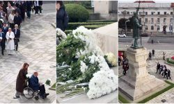 VIDEO Conducerea Primăriei Chișinău a depus flori la monumentul lui Ștefan cel Mare, de Hramul orașului