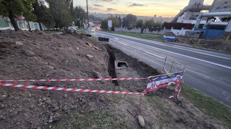 „Fără acte permisive”: Ceban, nemulțumit de lucrările Termoelectrica pe strada Vadul lui Vodă