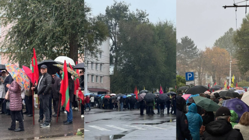 FOTO, VIDEO Transnistrenii se plâng că ar fi forțați să participe la protestul de la Tiraspol