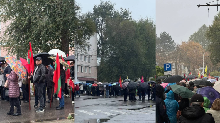 FOTO, VIDEO Transnistrenii se plâng că ar fi forțați să participe la protestul de la Tiraspol