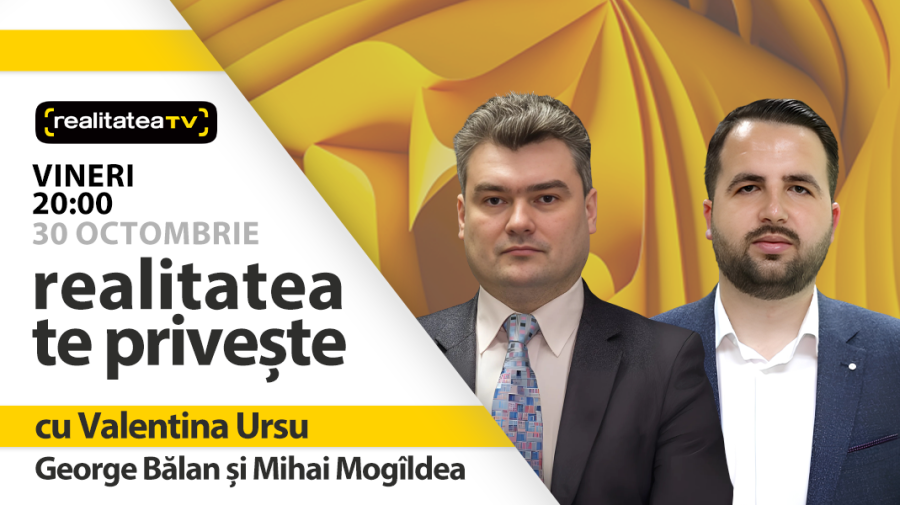 George Bălan și Mihai Mogîldea, invitați la “Realitatea te privește”