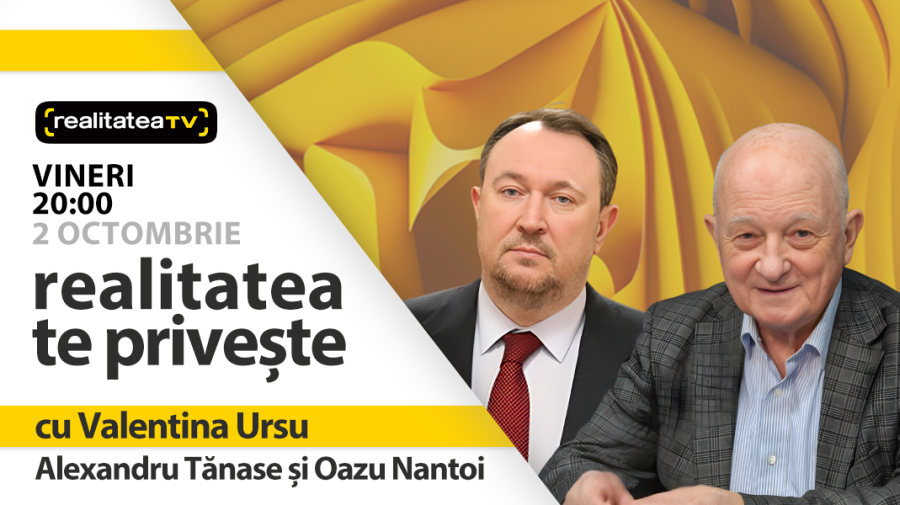 Alexandru Tănase și Oazu Nantoi, invitați la “Realitatea te privește”