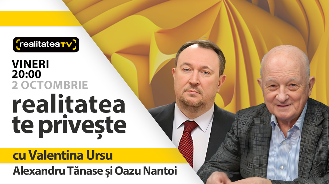 Alexandru Tănase și Oazu Nantoi, invitați la “Realitatea te privește”