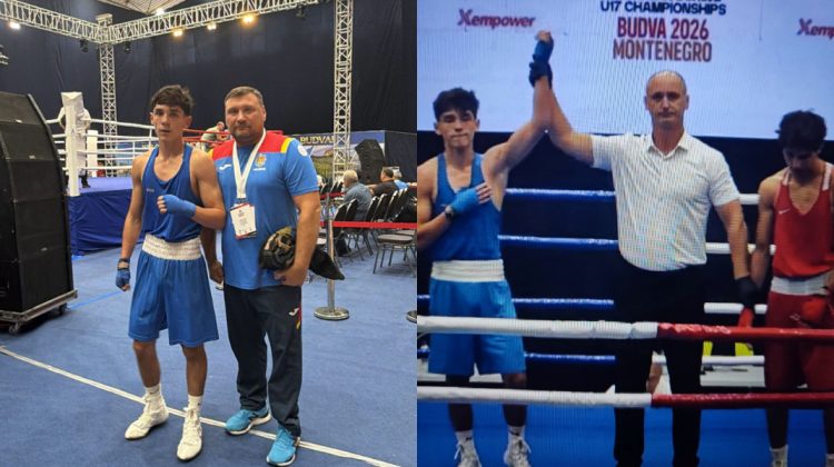 Performanță pentru boxul moldovenesc: Alexandru-Achile Buhaniuc, medaliat cu argint la Campionatul European