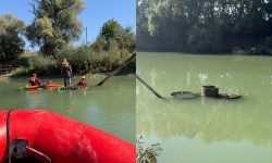 VIDEO Lucrări la stația de captare a apei din râul Prut: Au fost instalate conducte provizorii și o pompă