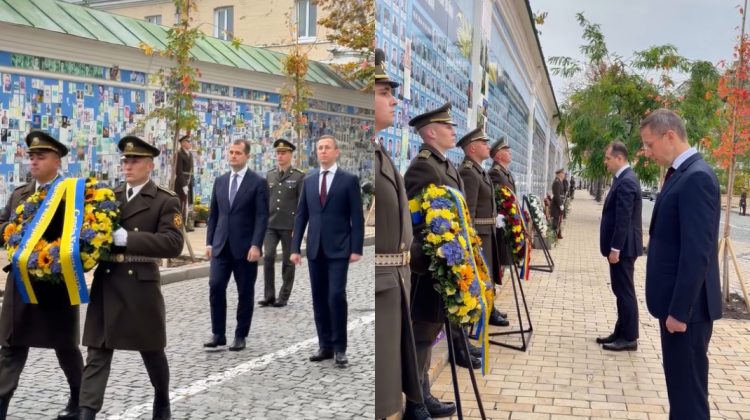 Imagini de la Kiev! Vasile Tofan a adus un omagiu apărătorilor căzuți pentru Ucraina