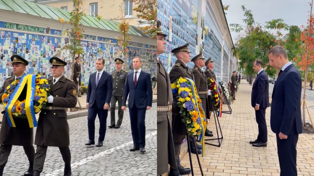 Imagini de la Kiev! Vasile Tofan a adus un omagiu apărătorilor căzuți pentru Ucraina