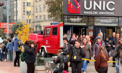 FOTO Persoane necunoscute au anunțat despre minarea magazinului UNIC. Serviciile speciale intervin