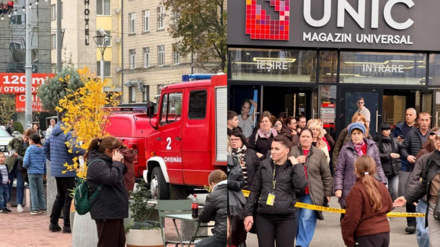 FOTO Persoane necunoscute au anunțat despre minarea magazinului UNIC. Serviciile speciale intervin