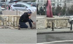 Act de vandalism într-un pasaj subteran din capitală. Pretura a sesizat Poliția